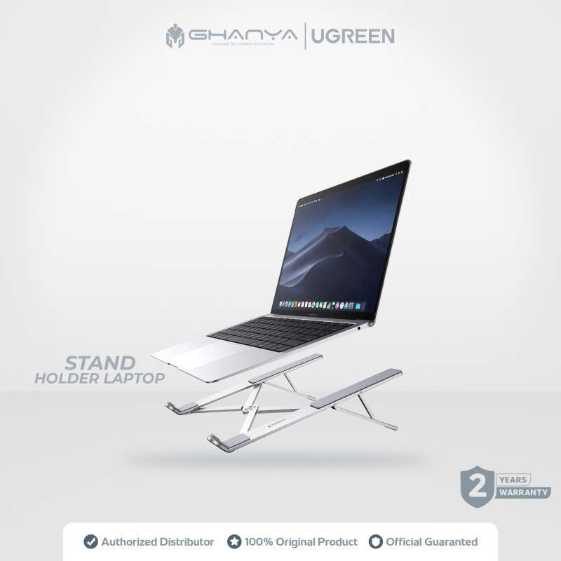 UGREEN Laptop Stand, Portable and Foldable for Ergonomic Comfort and Stability, Fits 17.3-Inch Devices with Adjustable Angles, Ideal for Students and Professionals
