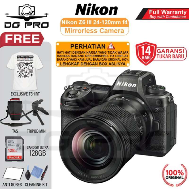 Nikon Z6 III Kit 24-120mm f4 Mirrorless Camera Nikon Z6III Z Mark III Kit  24-120 mm f/4 Original