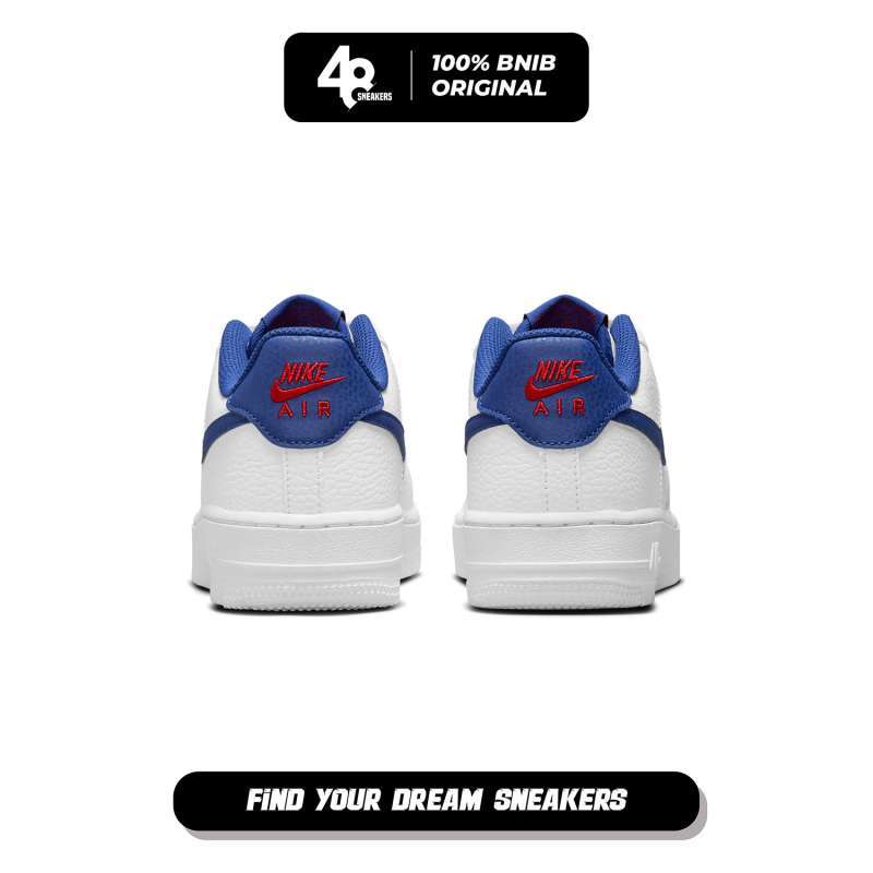 Sepatu Wanita Nike A F White/Royal Blue (CT3839-101) Original