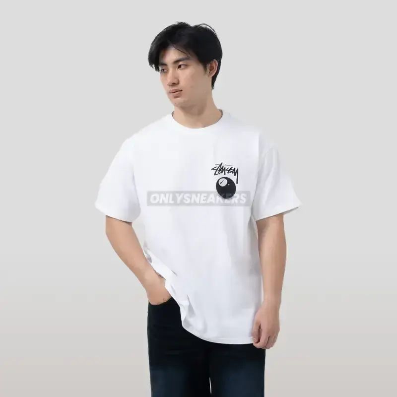 Nike x Stussy 8 Ball Multi White Tee | Senikersku Stussy × Nike SS