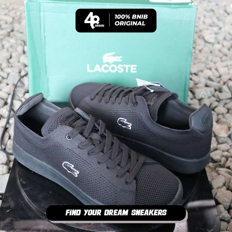 Sepatu Pria Lacoste Carnaby Piquee 123 Black (745SMA002302H) Original