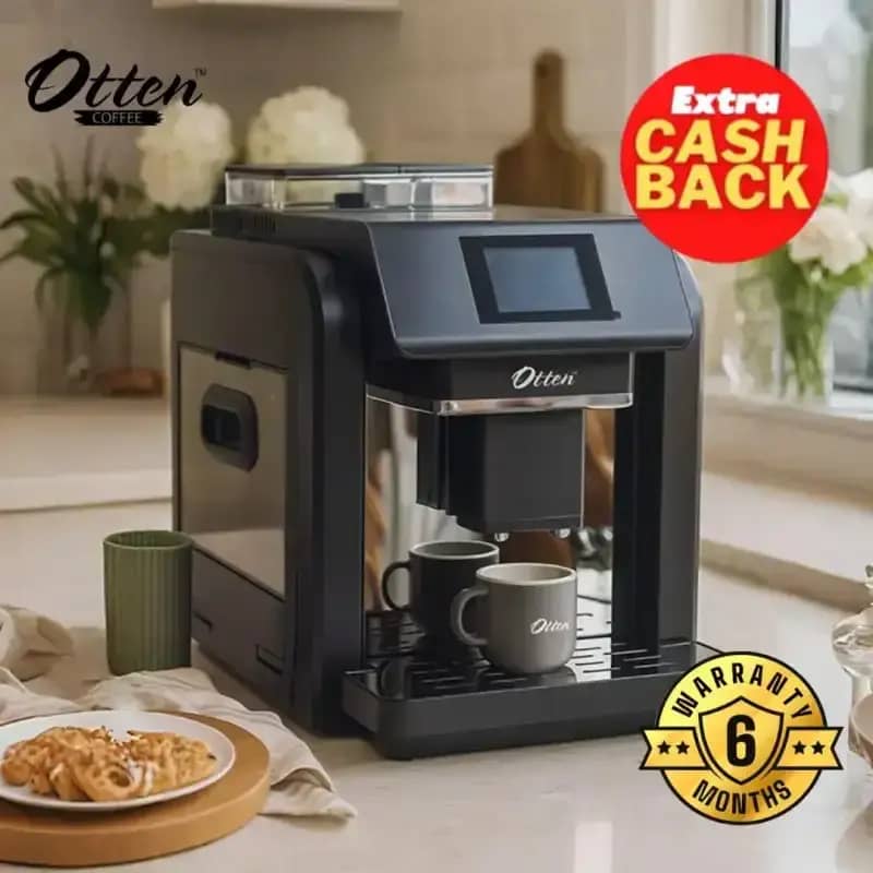 Otten 717 Fully Automatic One Touch Cappuccino Coffee Machine Mesin  Kopi Espresso Otomatis