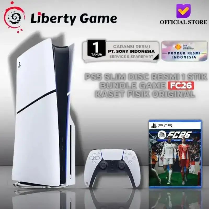 Jual Ps5 Console Slim Disc Version 1tb Bundle Fc26 - Resmi Sony Indo Di ...