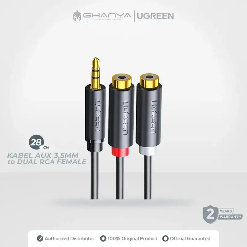 Jual Ugreen Kabel Aux Audio 3.5mm To 2 Rca Splitter Audio Jack Rca ...
