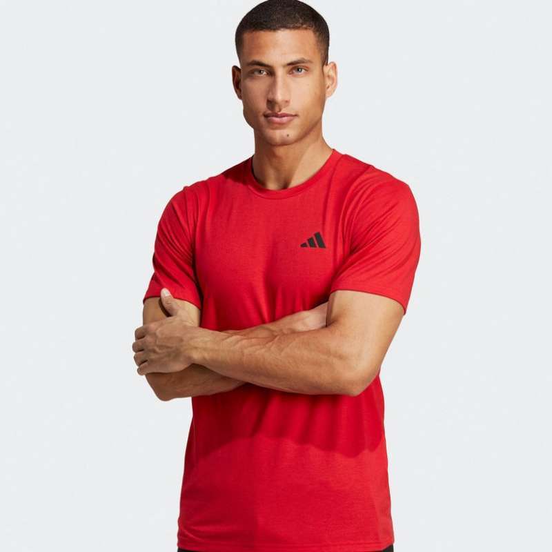 adidas Men Training Essentials Feelready Tee T-Shirt Lari Pria [IC7442]