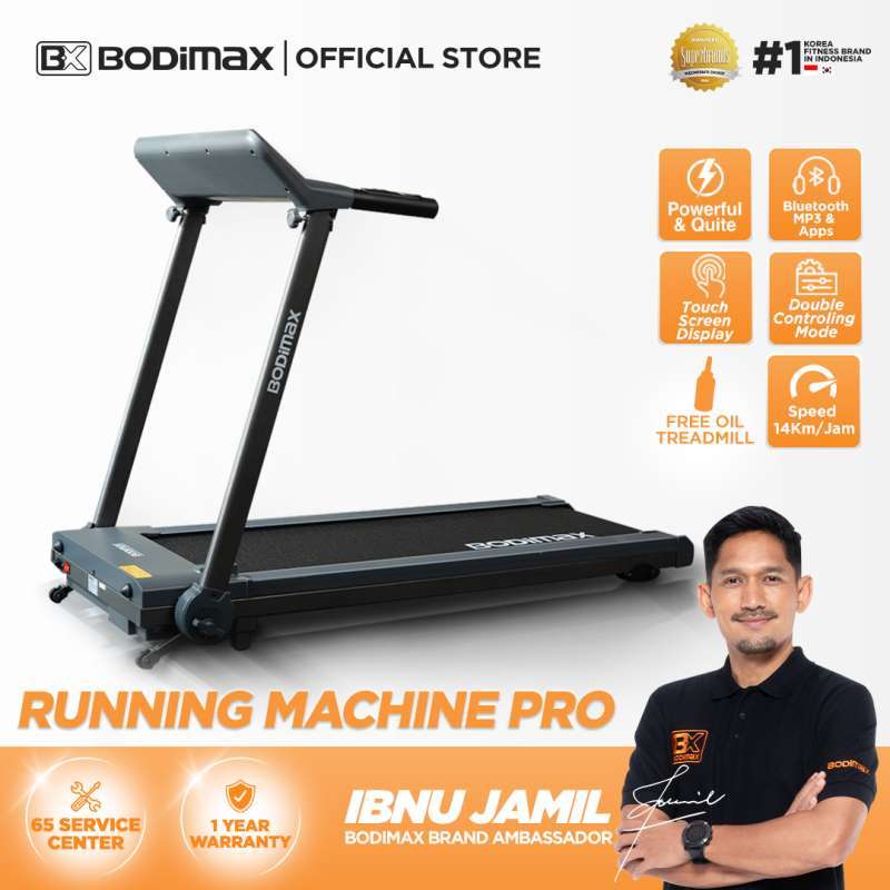 Jual Bodimax Running Machine Pro – Folding Treadmill Gym Alat
