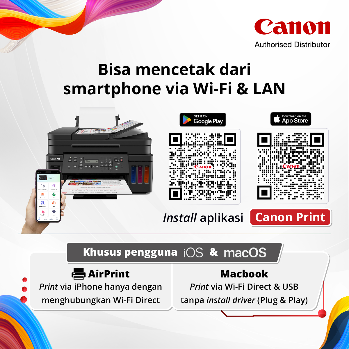 Promo Printer Ink Tank Canon Pixma G7070 - Print Scan Copy Wifi Adf Lan ...