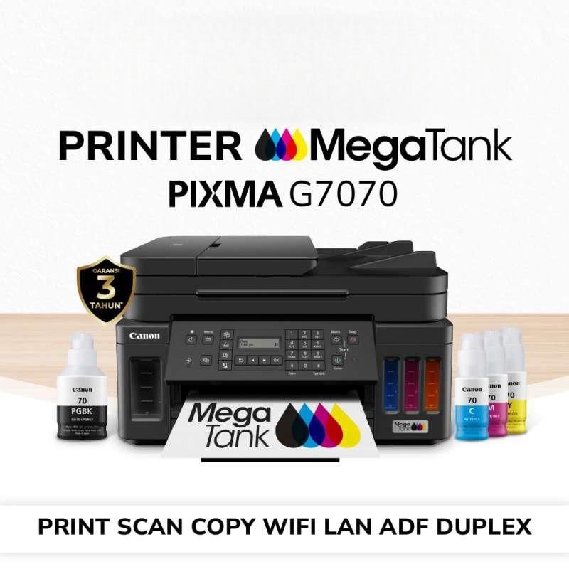Jual Printer Ink Tank Canon Pixma G7070 Print Scan Copy Wifi Adf