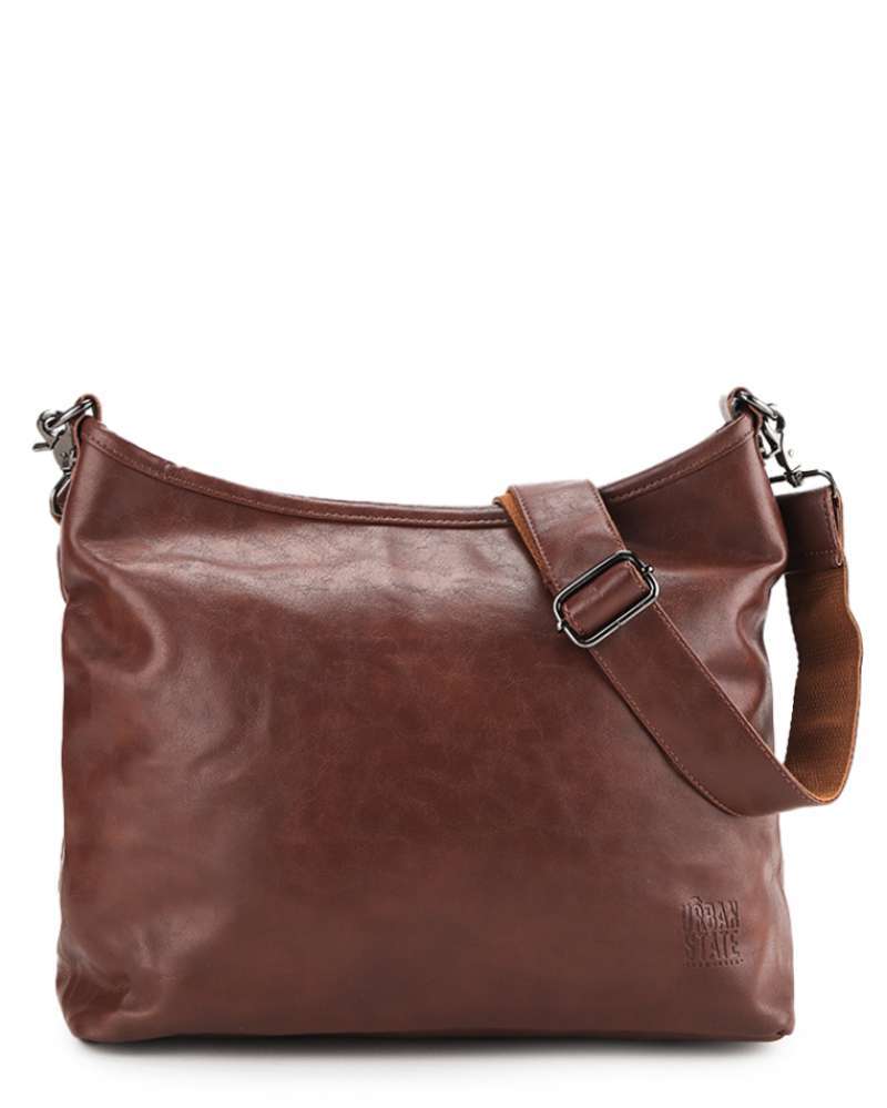 Urban State Camel Leather Crossbody Promo Urban State Distressed