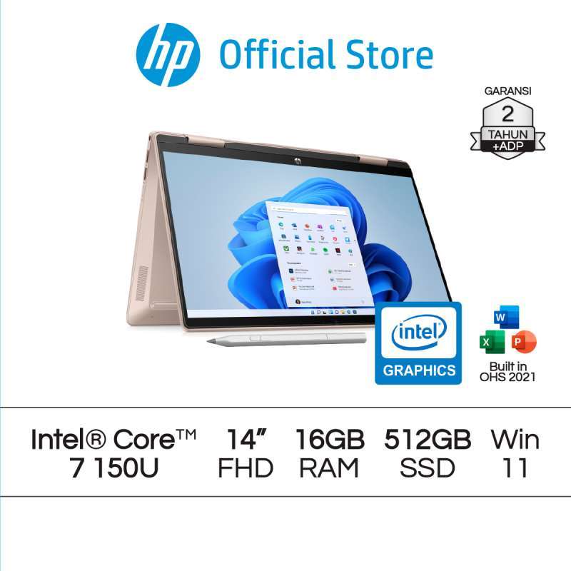 Promo Laptop Hp Pavilion X360 2in1 14-ek1070tu Core I7 Iris X 16gb