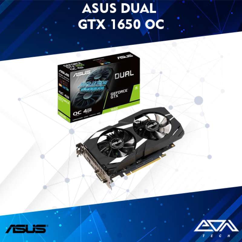 VGA ASUS Dual GeForce GTX 1650 OC 4GB GDDR6