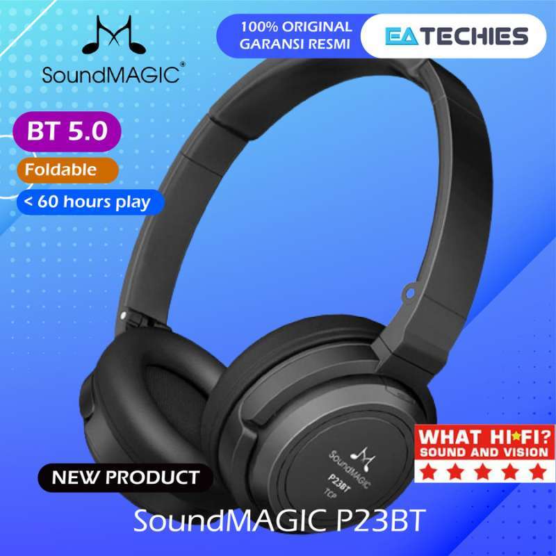 SoundMAGIC P23BT Foldable Wireless Bluetooth Headphone Headset
