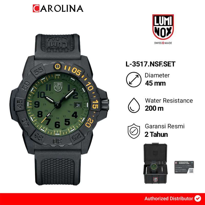Promo Jam Tangan Pria Luminox Navy Seal Green Dial