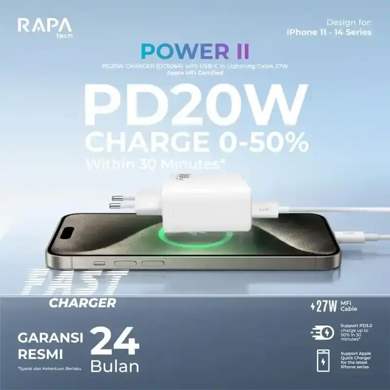 Logo Rapa Tech Jual Adapter iPhone Rapa Tech 🔥 Promo Blibli 15th Salebration