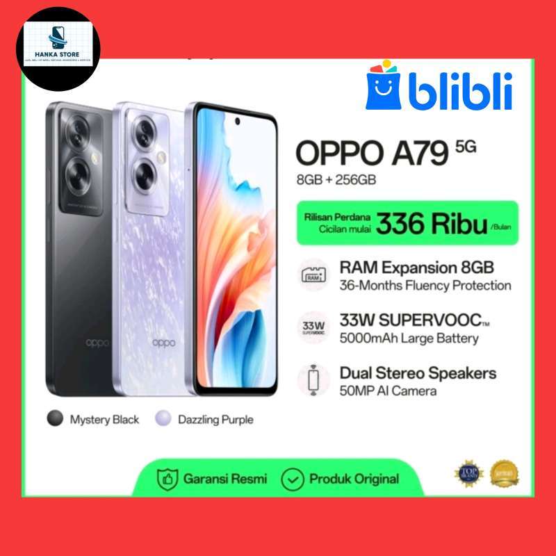OPPO A79 5G RAM [8/256GB] GARANSI RESMI TAHUN SEGEL BOX