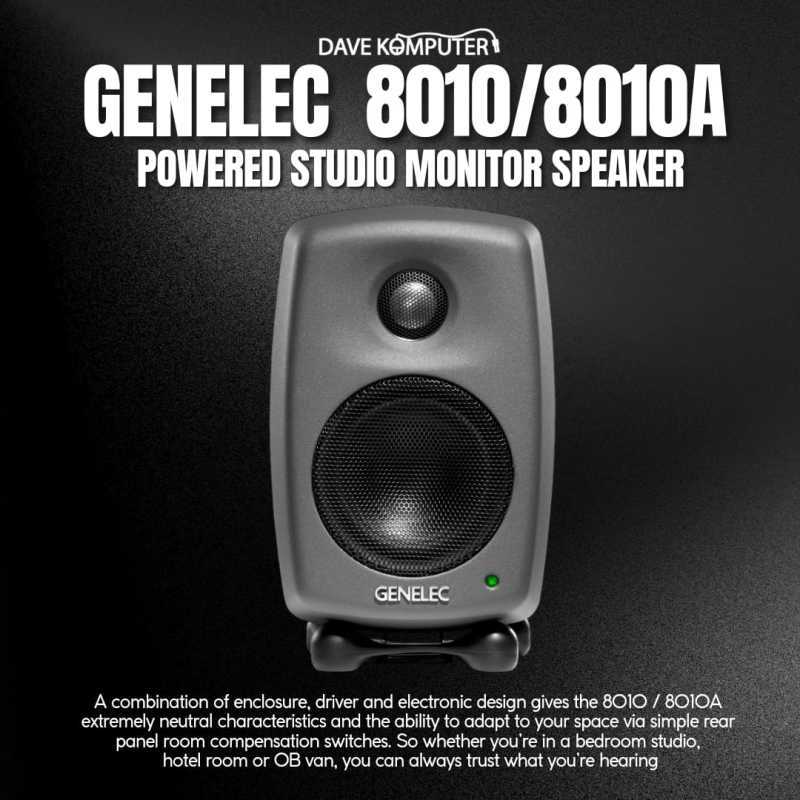 Jual Genelec 8010 8010a Powered Studio Monitor Speaker (pair) Di