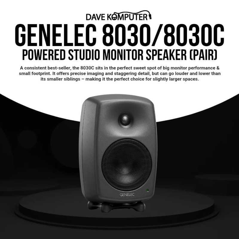 Genelec 8030 8030C Powered Studio Monitor Speaker (Pair)