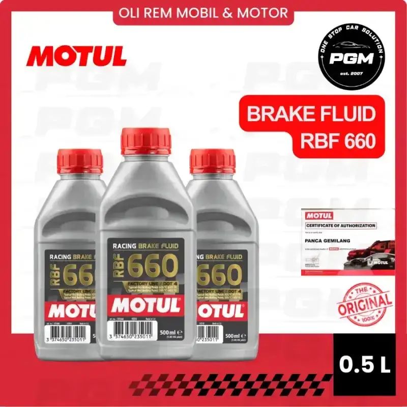 Motul RBF 660 Factory Line Brake Fluid – 1 Litre, DOT4, High-Performance, Made In France