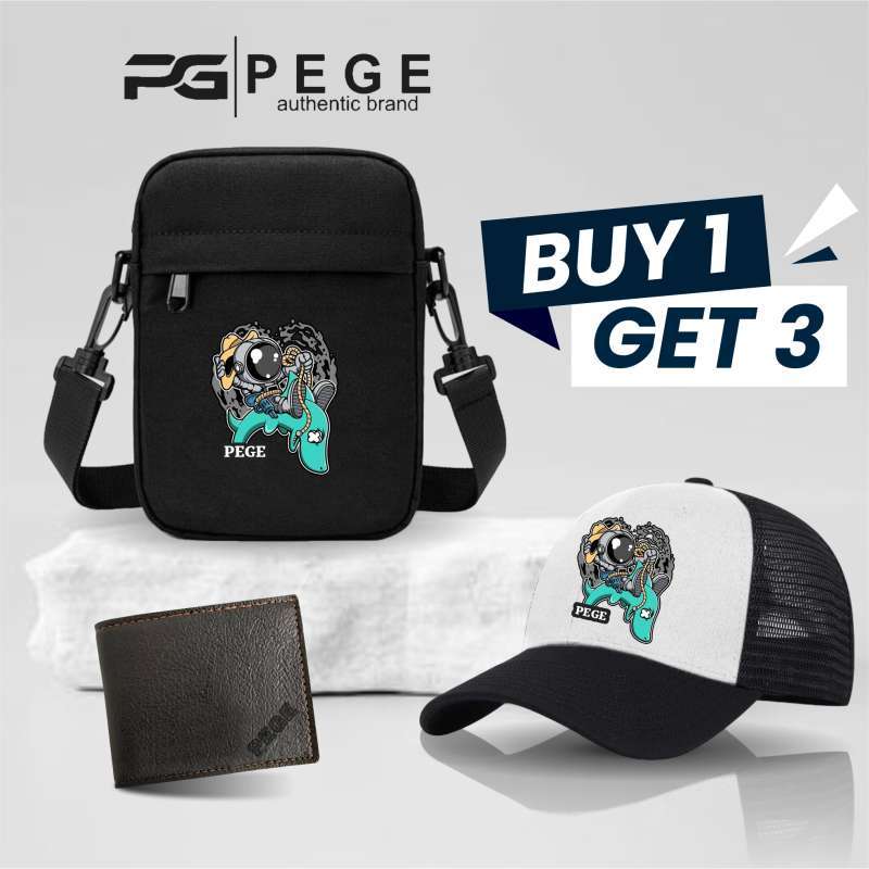 Promo Paket Lengkap Hemat Selempang Pege Slingbag Buy 1 Get 3 Slempang ...