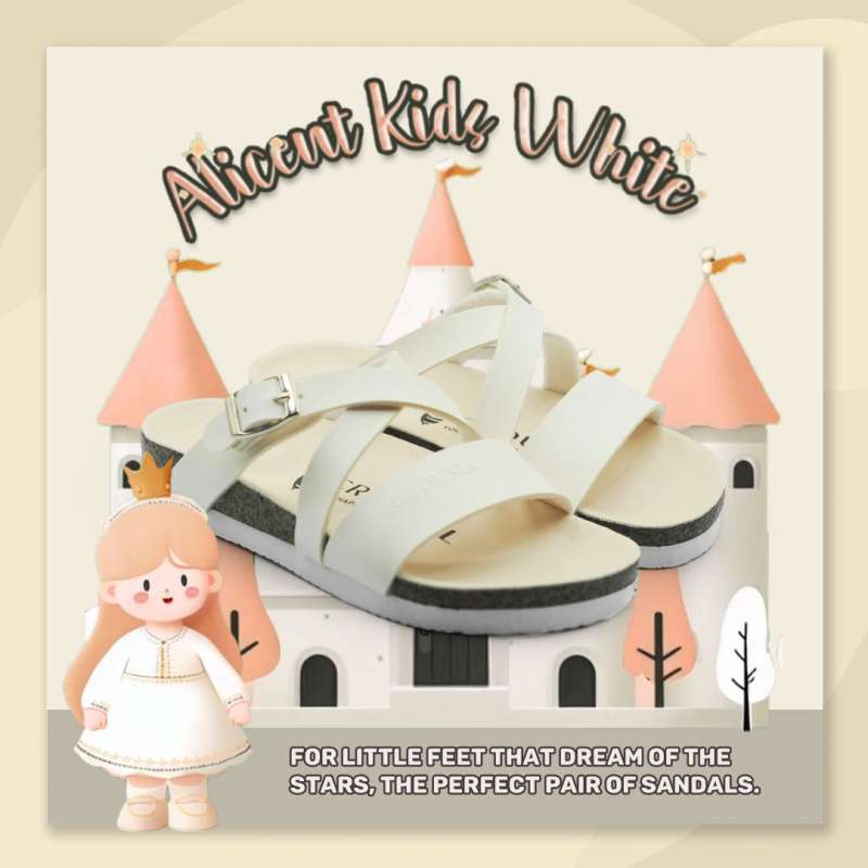 Crousel Kids Sandal Casual Kids Alicent White