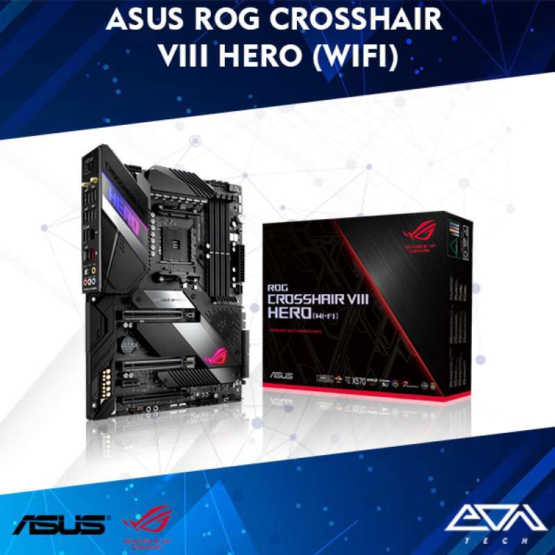 Jual Asus Rog Crosshair Viii Hero (wifi) Motherboard Amd X570 Atx