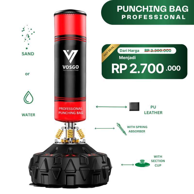 Jual Alat Fitness Punching Bag Samsak Tinju Boxing Di Seller Vosgo