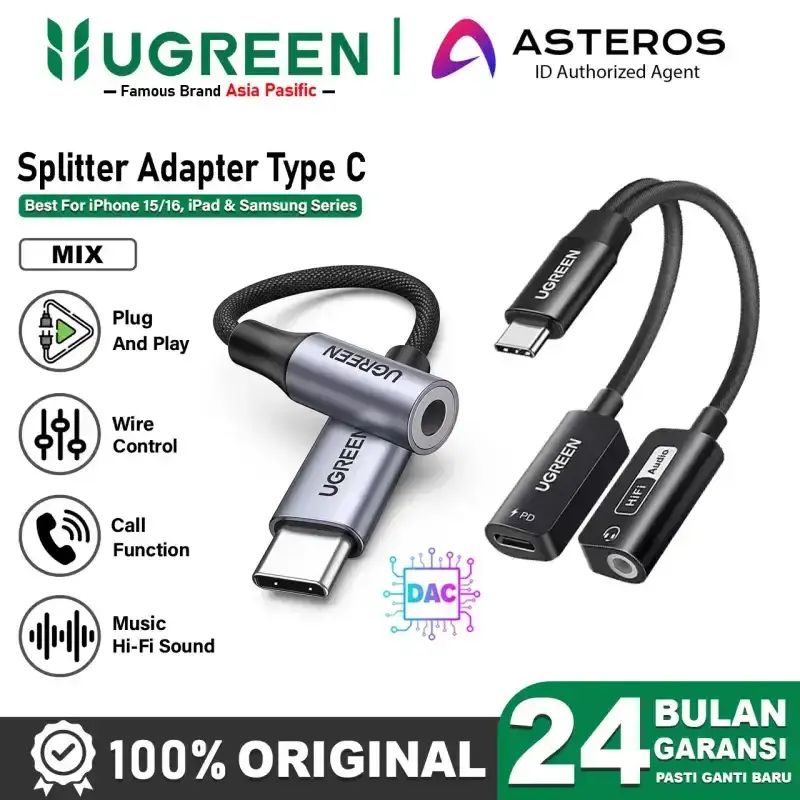 Dac Splitter Dac To Type C Garansi Resmi Indonesia 🔥 Harga Murah April 2026