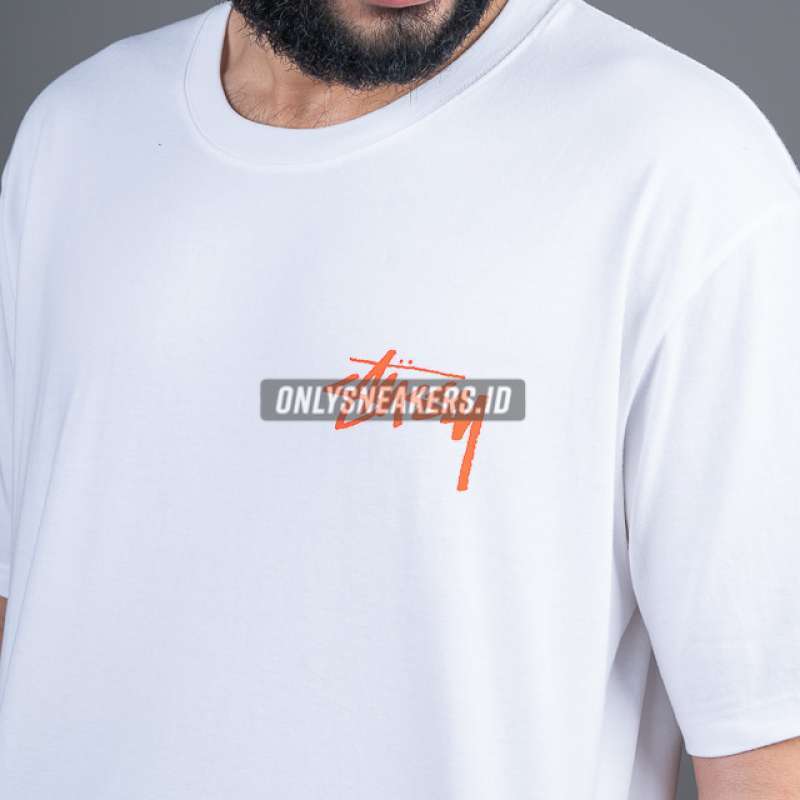Jual Stussy Classroom White Tee (100% Authentic) Di Seller