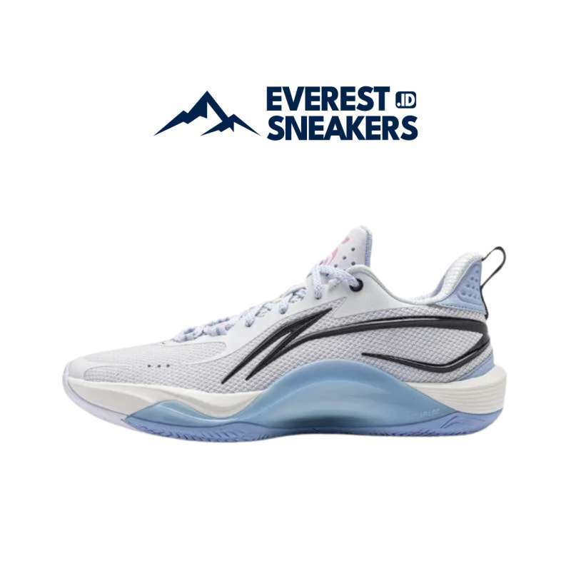 Sepatu Basket Li-Ning Shining FVV On Court Basketball Shoes White Blue  ABPU001-2