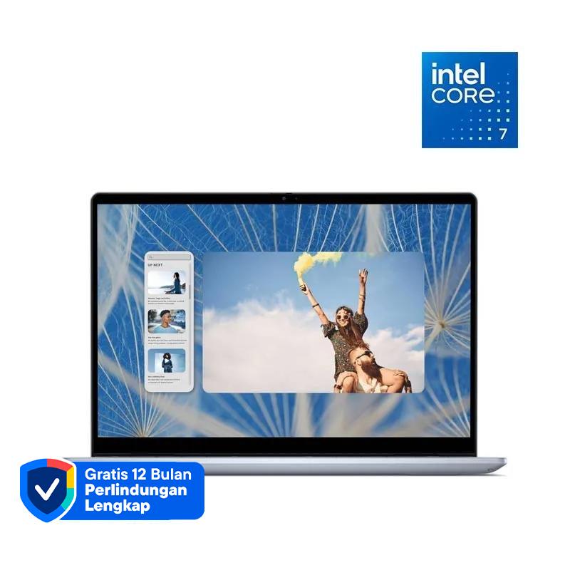 Dell Inspiron 7440 Notebook Ice Blue dengan Intel Core i7, 16GB RAM, SSD 1TB, dan Layar Sentuh FHD+ 14. Ideal untuk Pelajar dan Profesional Beraktivitas