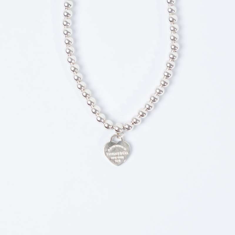 Promo Gelang Tiffany Co Heart Blue Tag Bead Bracelet Os 100