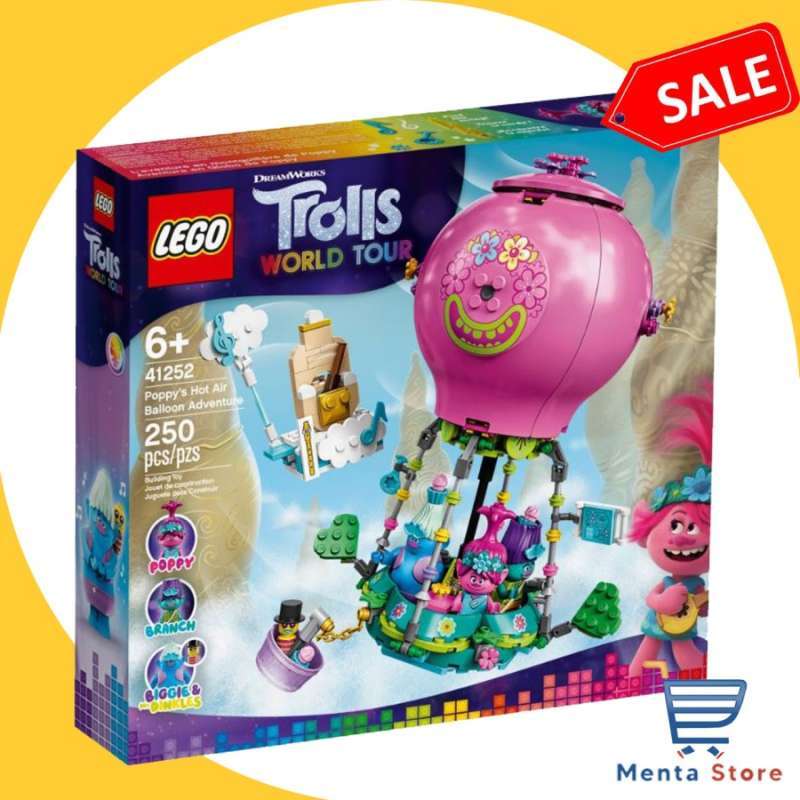 LEGO Trolls 41252 Poppys Hot Air Balloon Adventure Blocks Stacking Toys