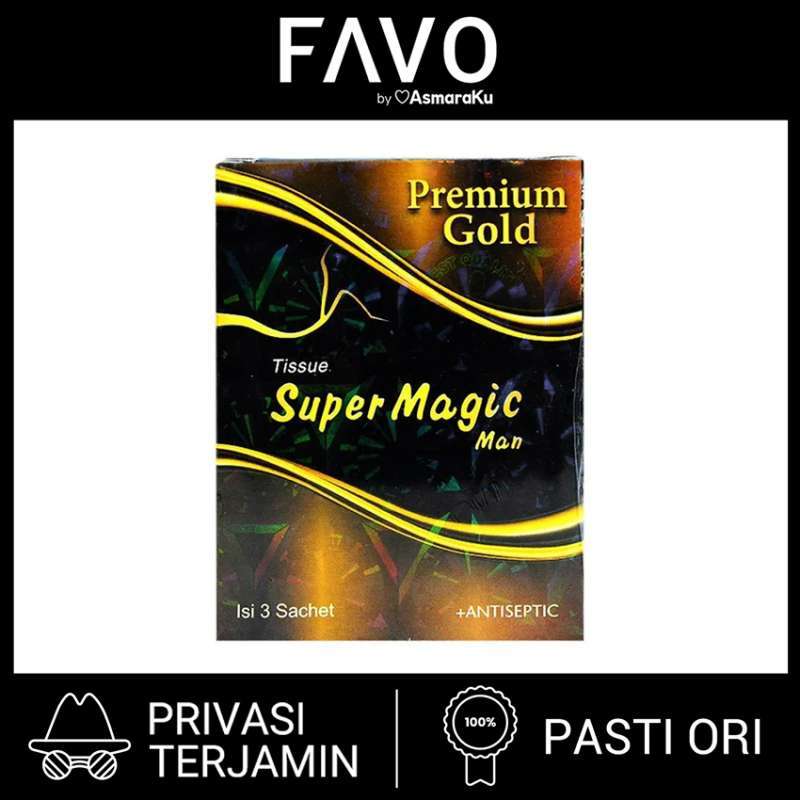 Tissue Magic Power10箱マジックパワーpremium gold Tissue Super Magic Man Premium Gold 3 Pieces - Manfaat