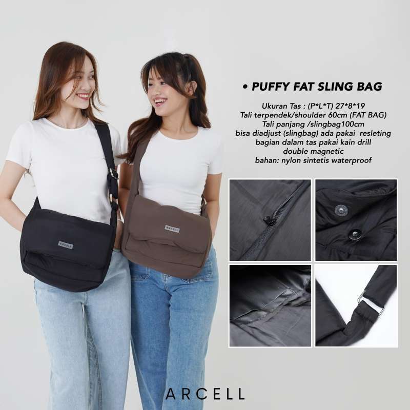 Promo Arcell - Puffy Fat Bag L Shoulder Bag - Tas Shoulder Wanita ...
