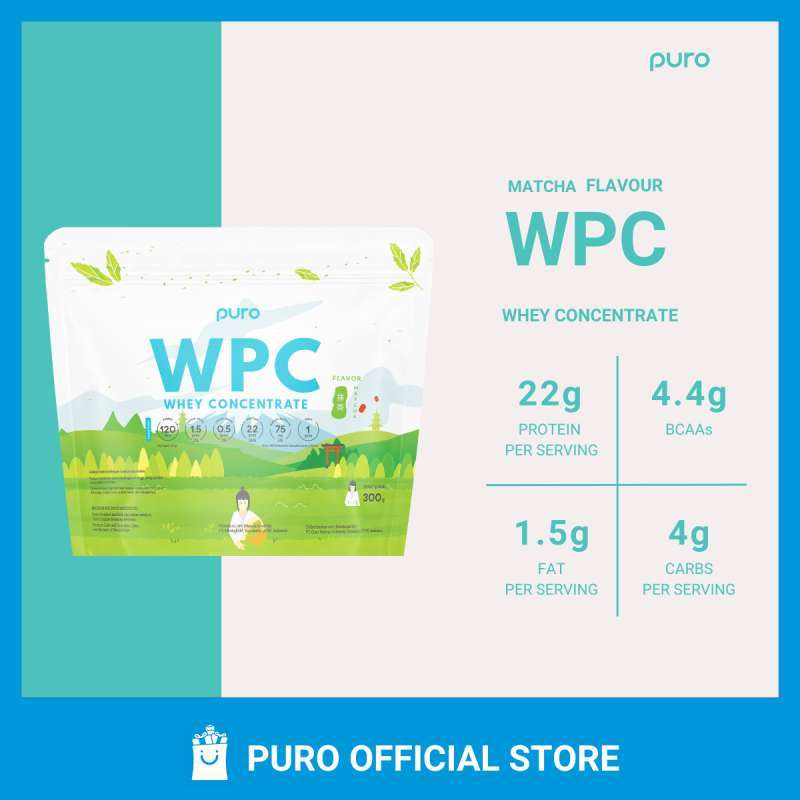 Puro Promo Puro Wpc Matcha 300gr Diskon 60% Di Seller Puro Nutrition ...