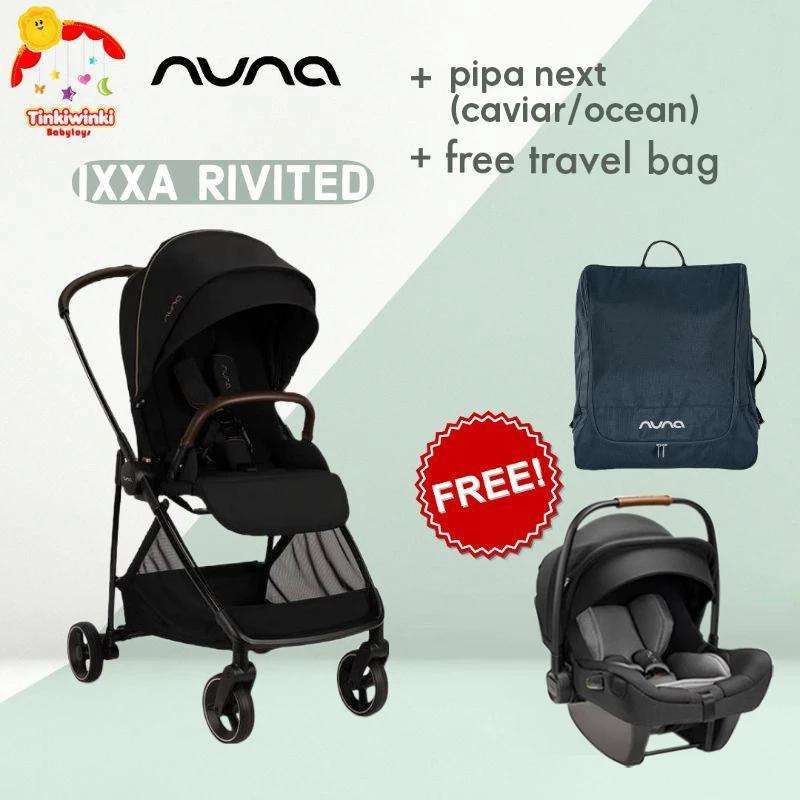 NUNA IXXA STROLLER free travel bag Rivited Pipa Next