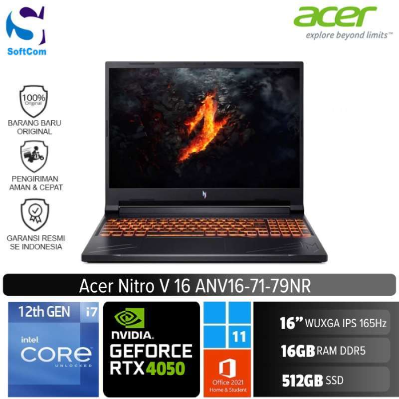 Acer Nitro V 16 ANV16 71 79NR i7 14650HX/16GB/512GB/RTX4050 6GB/16