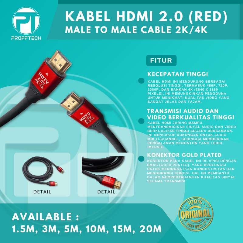 Jual Kabel Hdmi 20 M Versi High Support 4k