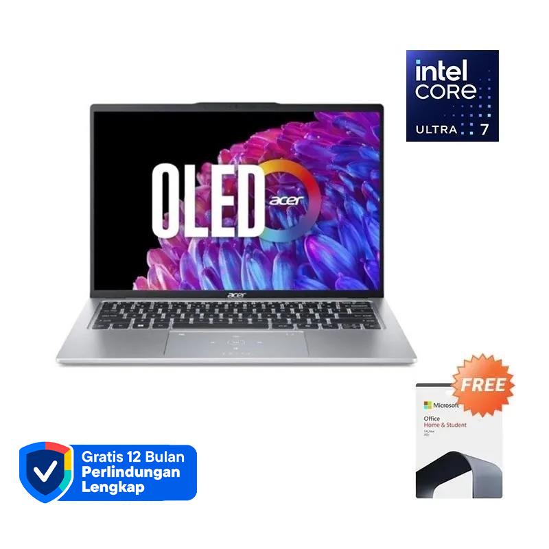 Acer Swift Go: Laptop 14 dengan Layar IPS 2.8K & 1TB SSD, Prosesor Intel Ultra 7, Ideal untuk Produktivitas & Hiburan dengan Koneksi Wi-Fi 6E