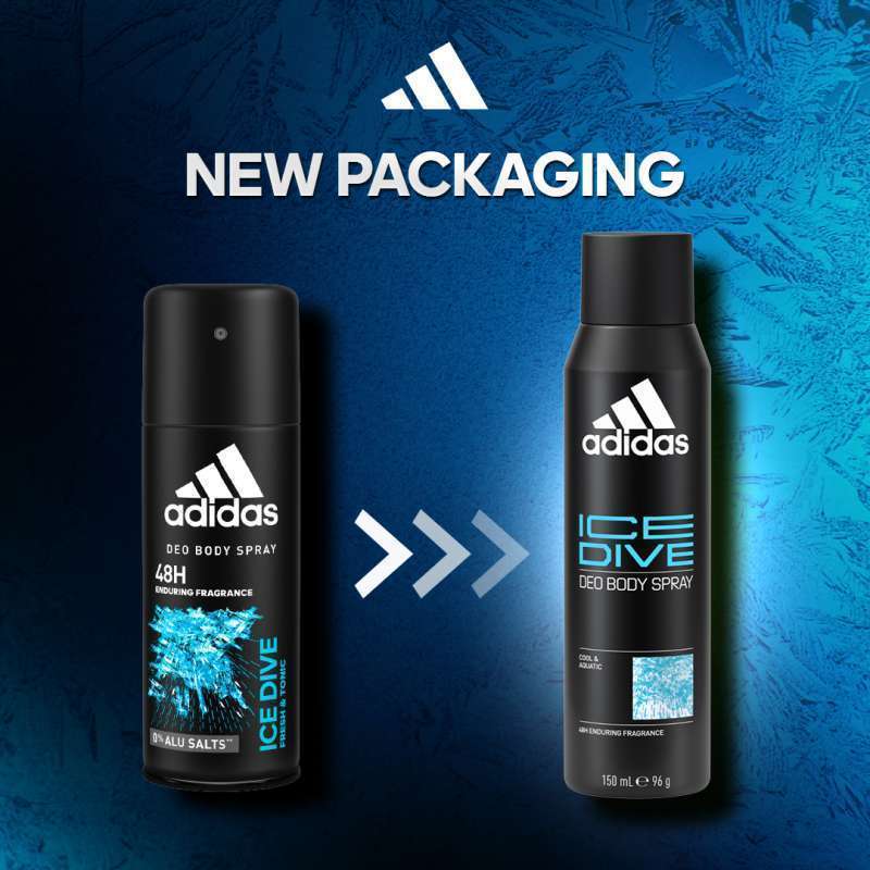 Promo adidas Ice Dive Deo Body Spray 150ml (new Edition) Diskon 18