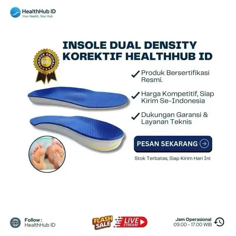 Insoles Orthopedic Penopang Lengkung Plantar Fasciitis Wanita Pria  Medics8