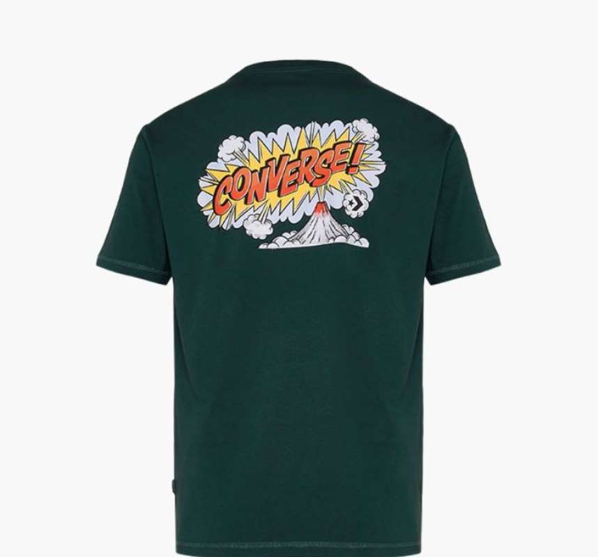Promo Converse Volcano T-shirt Pakaian Pria Green Envy