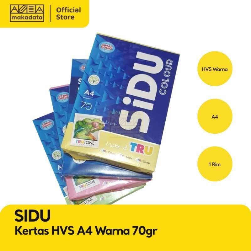 Scan Hvs Jual Kertas Hvs Sidu A4-70 Rose Di Seller Makadata - Gading, Kota ...