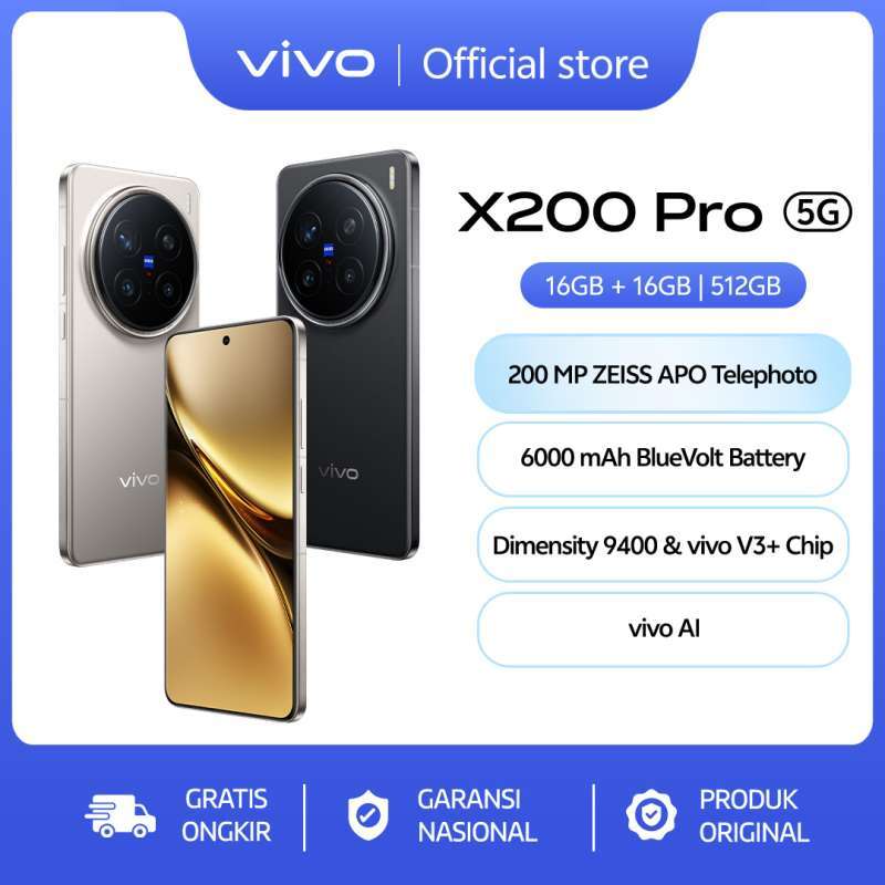 Jual vivo X200 Pro (16/512) - 200 Mp Zeiss Apo Telephoto Jual vivo X200 Pro (16/512) - 200 Mp Zeiss Apo Telephoto