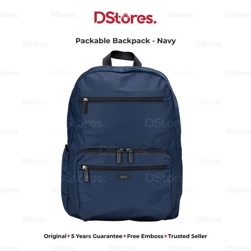 TUMI Packable Backpack Navy