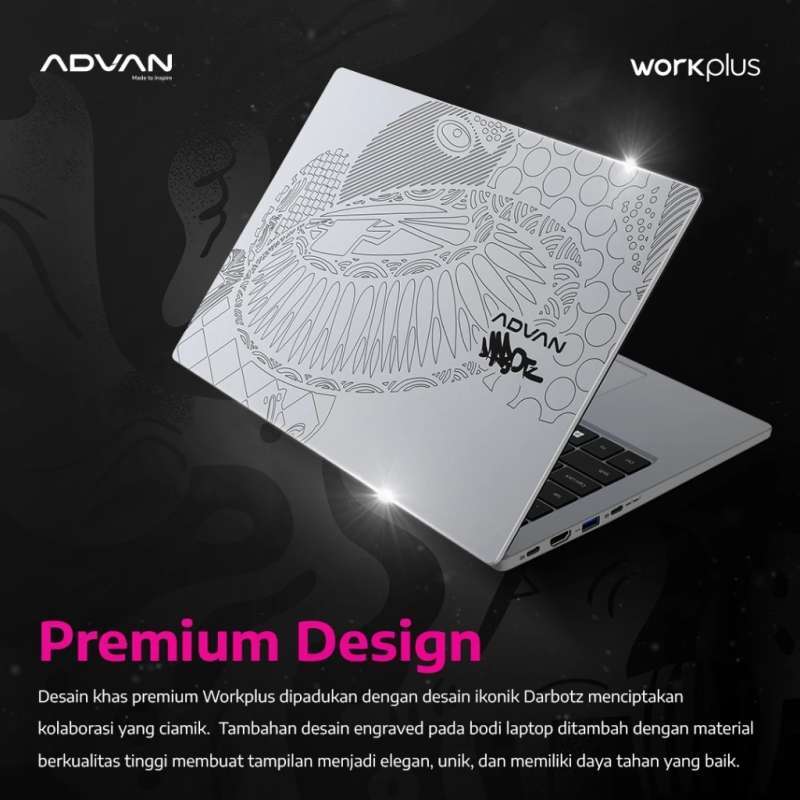 Jual Advan Workplus X Darbotz Amd Ryzen 7 7735hs Ram16gb Ssd2tb 14 ...