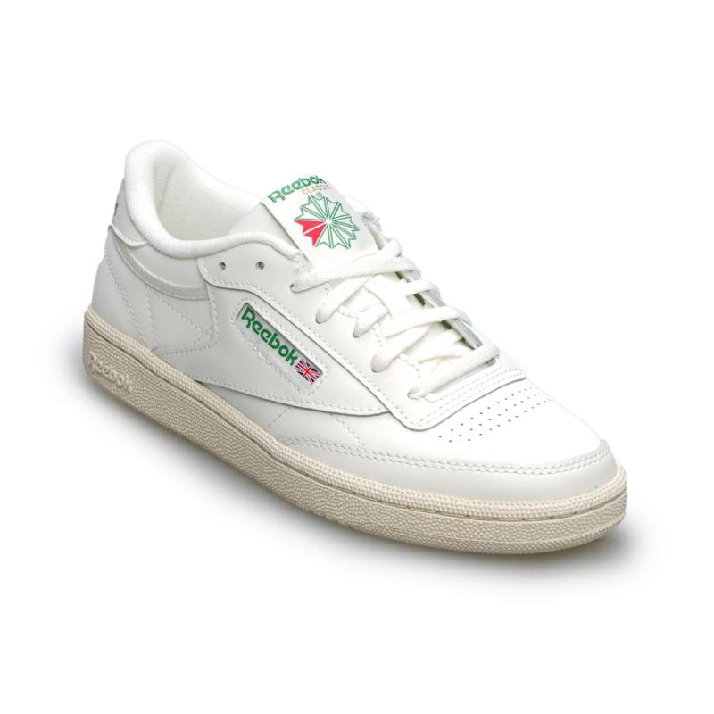 Reebok Junior Club C Shoes Chalk/Chalk/Glegrn (100046747)