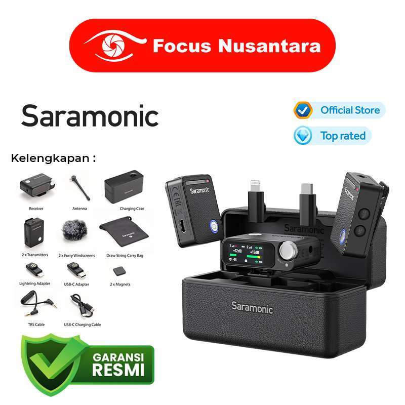 Jual Focus Nusantara - Saramonic Ultra Ultimate 2-channel Wireless
