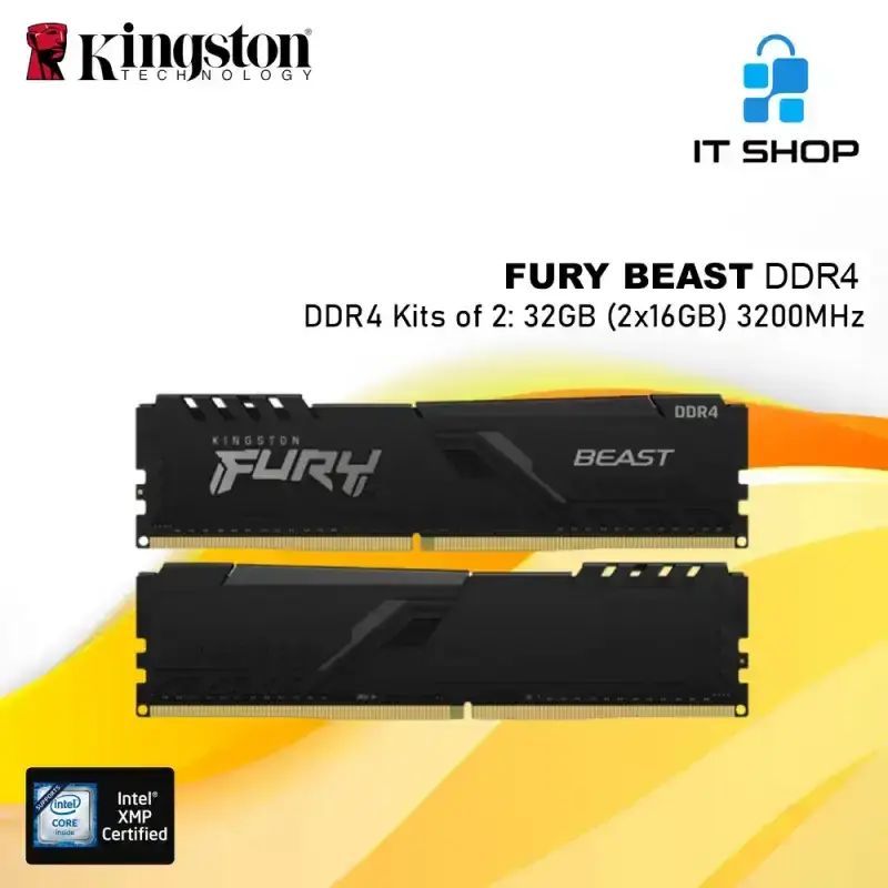 kingston hyperx fury 16gb 2x8gb ddr4 3200mhz