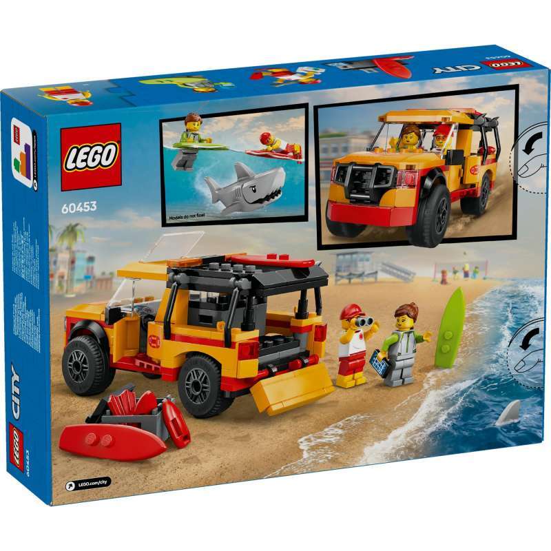 LEGO City 60453 Lifeguard Beach Rescue Truck (214 Pieces) Balok Mainan Anak  (6 Tahun+)